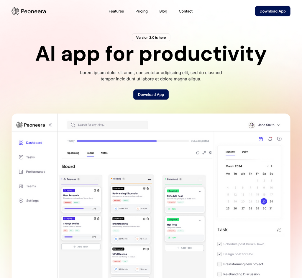 Vitrine universelle — template SiteJet